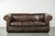 1990s Chesterfield Sofa and Chair in Cowhide Leather, Set of 2 For Sale - Image 5 of 18