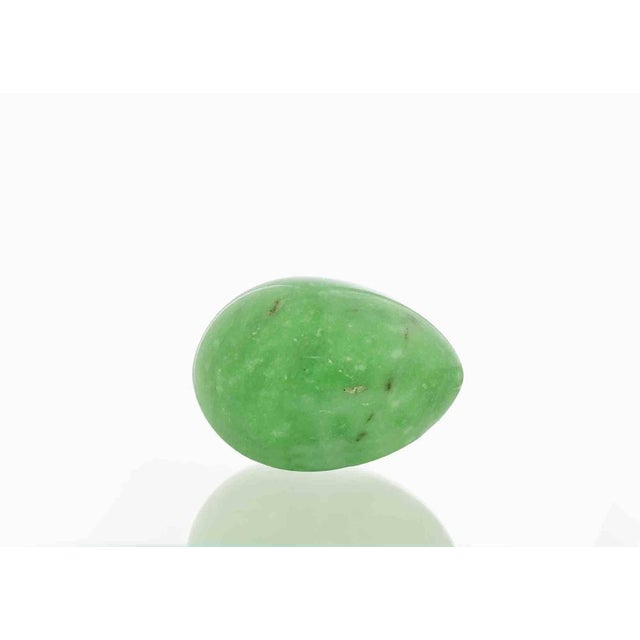 Vintage Green Marble Paperweight, 1970s For Sale - Image 4 of 5