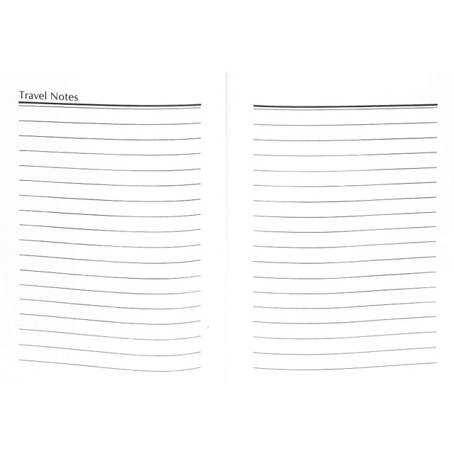 Workman Publishing 1981 7" x 5 1/4" New Friends and Addresses/ Travel Notes/ Purchases/ Shops to Remember/ Places to See/...