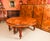 Wood Burr Walnut Marquetry Dining Table and Chairs, 1990s, Set of 17 For Sale - Image 7 of 15