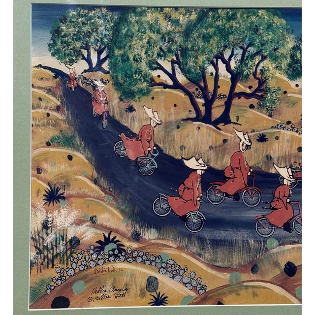 1990s Hells Angels Signed Print by Artist Billie Hutt (American, 1927 - 2007) For Sale In Phoenix - Image 6 of 7