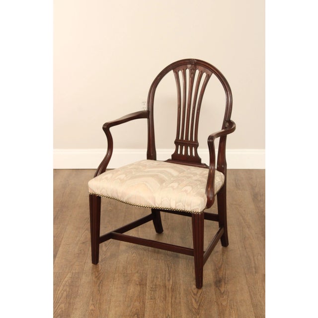 Early 20th Century Georgian Style Mahogany Dining Chairs - Set of 4 For Sale - Image 4 of 12