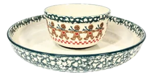Holiday Gingerbread Chip and Dip - Set of Two