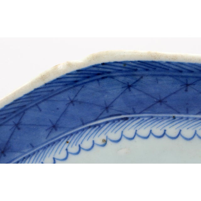 Early 19th Century Circa 1800-30 Blue Canton Platter, Chinese Export For Sale - Image 5 of 5