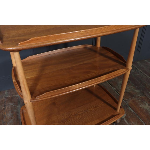 Wood Mid-Century Modern Trolley in Light Elm from Ercol, 1960 For Sale - Image 7 of 13