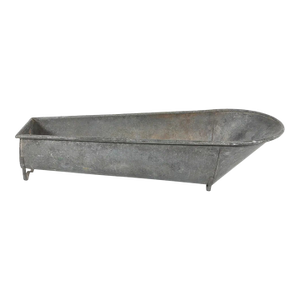 Antique Scandinavian Galvanized Steel Tub