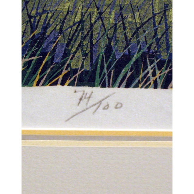 Impressionist Gordon Mortensen "Late Summer" Signed & Numbered Fine Art Woodcut Make Offer! For Sale - Image 3 of 5