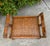 Vintage Palm Beach Woven Rattan & Bamboo Ottoman Foot Stool For Sale In Naples, FL - Image 6 of 10