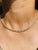 This is part of Chairish’s Fine Jewelry assortment. 7.35 Carat Diamond Tennis Necklace Gift for Mom in 18K Gold studded...