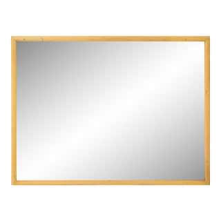 Mid-Century Modern Yellow Painted Wood Mirror For Sale