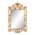 Rococo Style Silvered and Gilt Framed Mirror For Sale