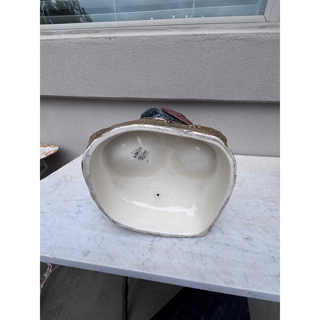 19th Century Majolica Rooster Vase Choisy Le Roi by Carrier Belleuse For Sale - Image 10 of 10