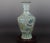 Chinese Chinese Vintage Porcelain Vase Qing Dynasty Qianlong Marked Crackle Glaze Famille Verte Porcelain Vase Hand Painted Figures Pattern For Sale - Image 3 of 7