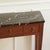 Louis XVI Walnut Console Table with Black Marble Top and Brass Fittings For Sale - Image 5 of 12