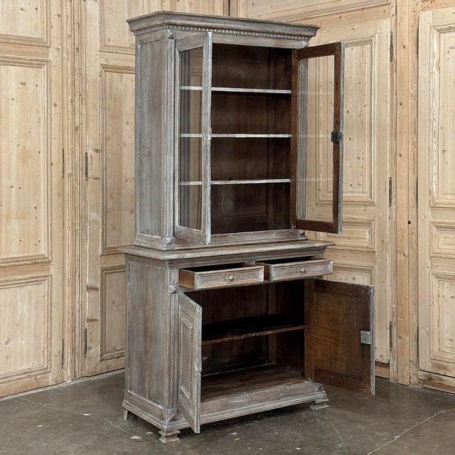 19th Century Louis Philippe Cerused Oak Bookcase For Sale - Image 16 of 18