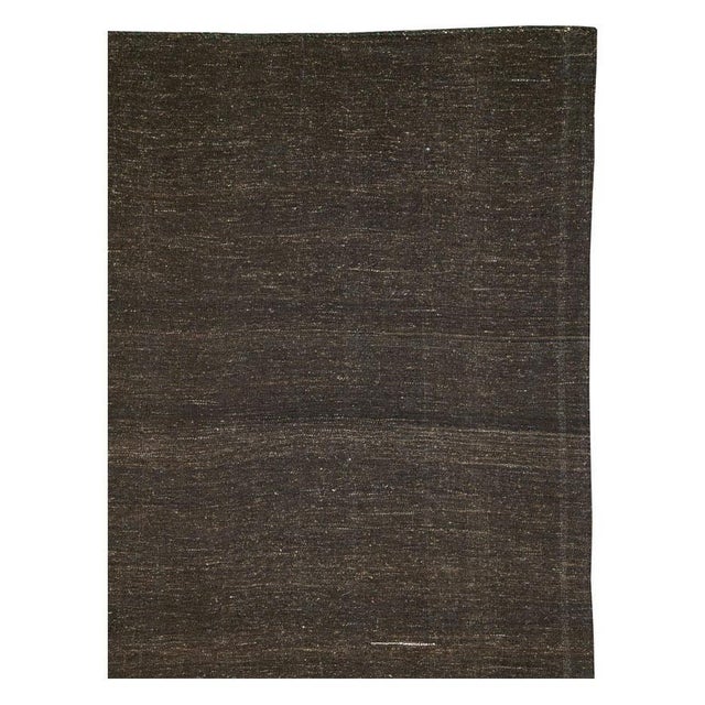 Tribal Galerie Shabab Collection Mid-20th Century Handmade Turkish Tribal Flat-Weave Accent Rug in Brown For Sale - Image 3 of 10