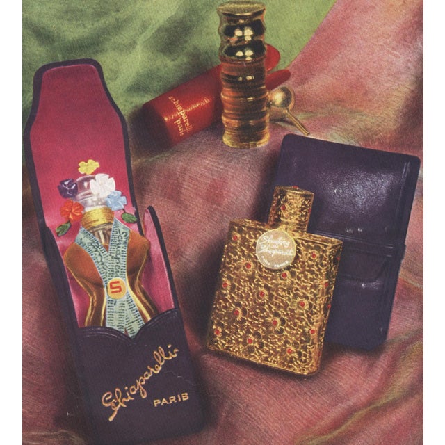 Mid-Century Modern 1953 Mid-Century French Perfume Advertising Print-Schiaparelli For Sale - Image 3 of 4