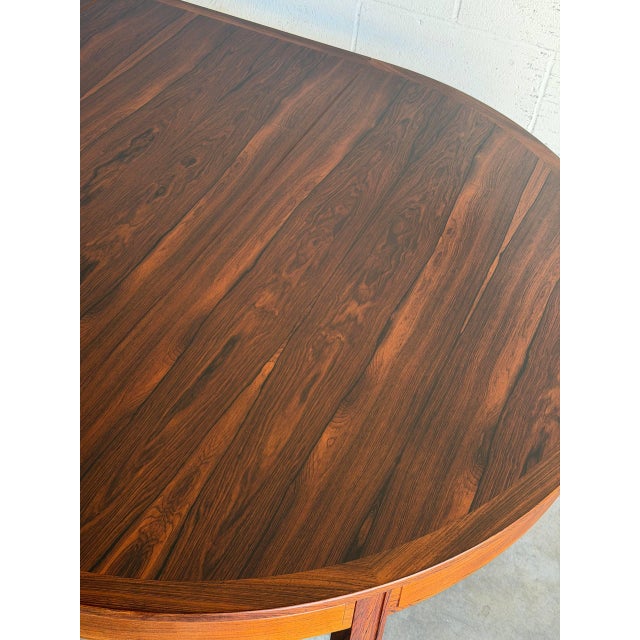 Bertil Fridhagen for Bodafors Extendable Dining Table With Two Leaves Rosewood Swedish Mid-Century Modern 1960s For Sale - Image 14 of 15