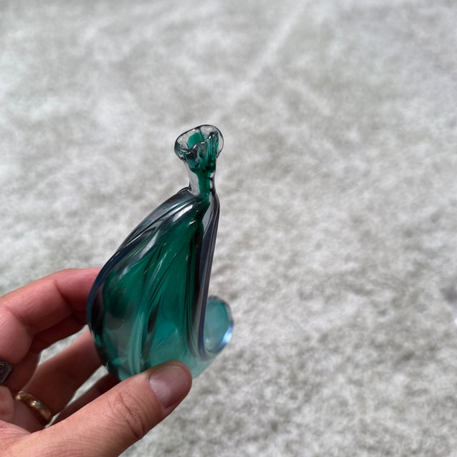 Italian Italian Murano Art Glass Iridescent Banana Sculpture For Sale - Image 3 of 8