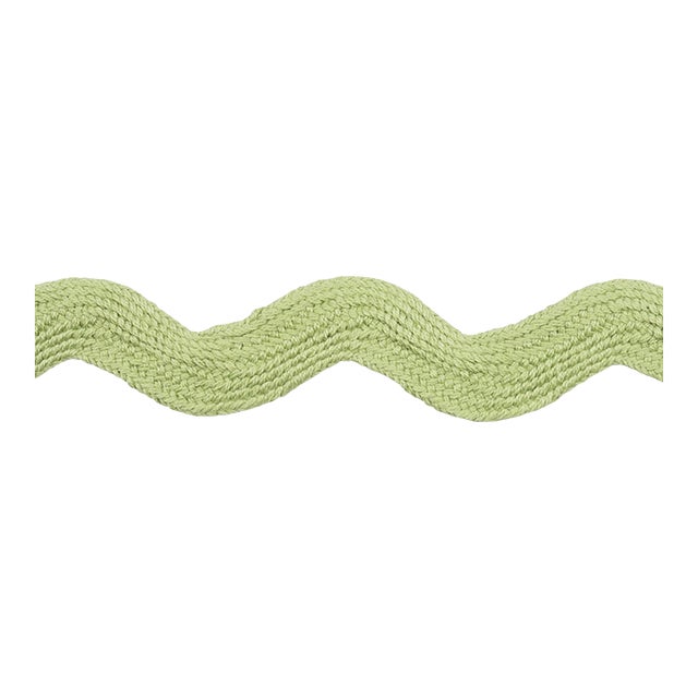 Sample - Schumacher Ric Rac Tape Large Tape in Celadon For Sale