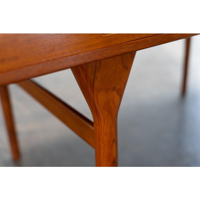 Brown Teak Desk by Nanna Ditzel for Søren Willadsen, 1958 For Sale - Image 8 of 16