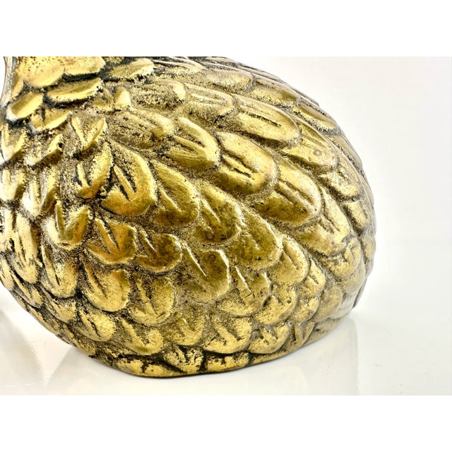 Bring the elegance of Mid Century design into your decor with this charming pair of solid brass pheasants, each piece...