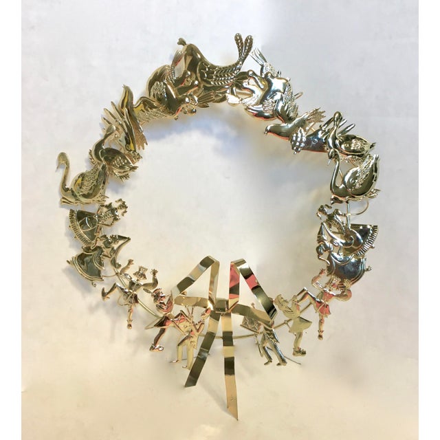 Dresden Brass Holiday Wreath Chairish