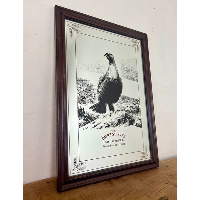 Vintage Advertising Mirror from Famous Grouse, 1970s For Sale - Image 4 of 17