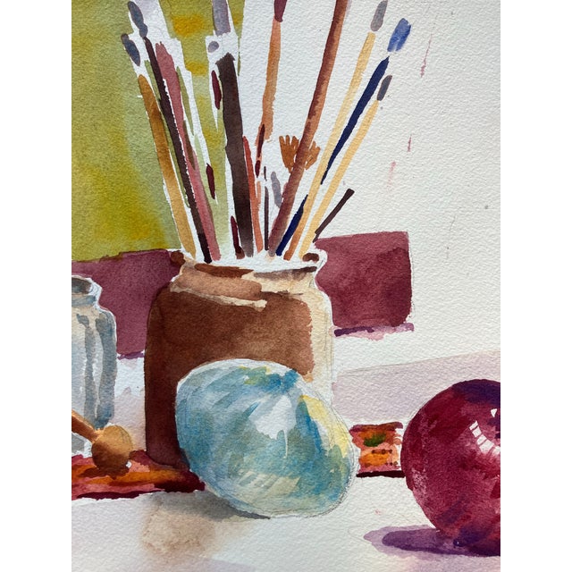 Original approx 10 x 14 painting on 11 x 15 paper unsigned unframed