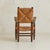 Modern French Wood + Rush Armchair in Manner of Charlotte Perriand, 1940s For Sale - Image 3 of 18