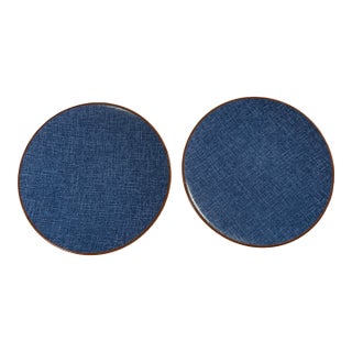 Set of Two Villeroy & Boch Montana Jeans Pattern Salad Plate For Sale