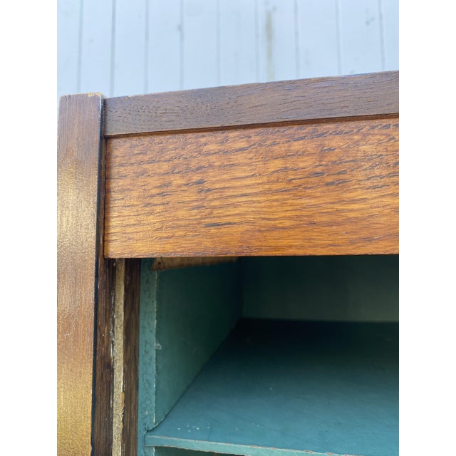 Oak Roll-Top Filing Cabinet, 1970s For Sale - Image 13 of 17