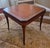 Mid 20th Century Vintage Leather Top Embossed Game Card Table For Sale - Image 5 of 13