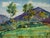 Mid 20th Century 1930s Landscape Watercolor Paintings, Two-Sided Pier Docks and Mountains For Sale - Image 5 of 6