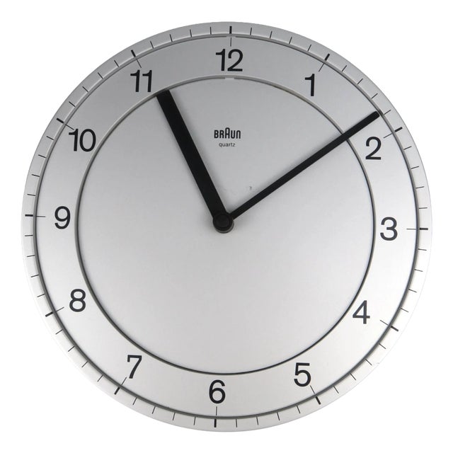 Dietrich Lubs Design Wall Clock in Plastic from Braun For Sale