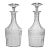 Early 20th Century Baccarat Crystal Decanters Louis Philippe Pattern and Stoppers - a Pair For Sale