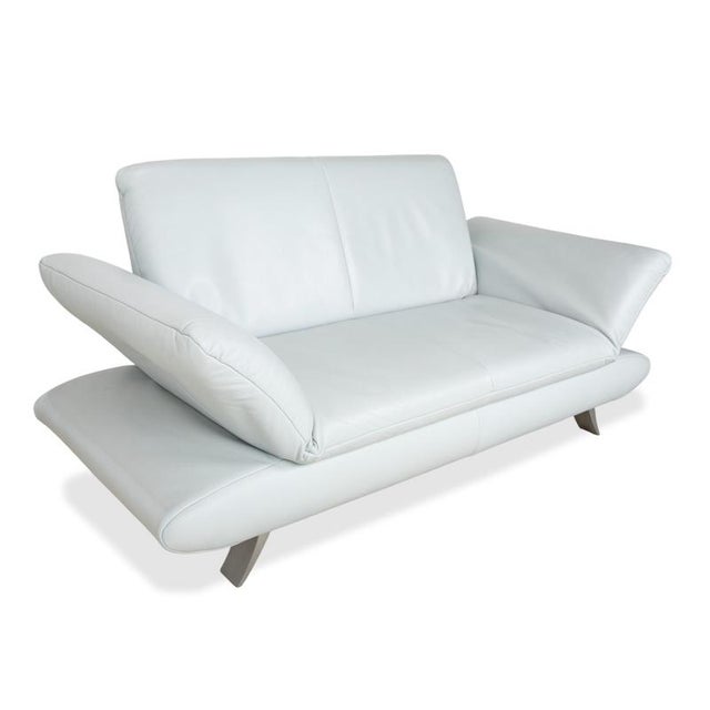 Rossini 2-Seater Sofa and Armchair in Light Blue Fabric from Koinor, Set of 2 For Sale - Image 6 of 18