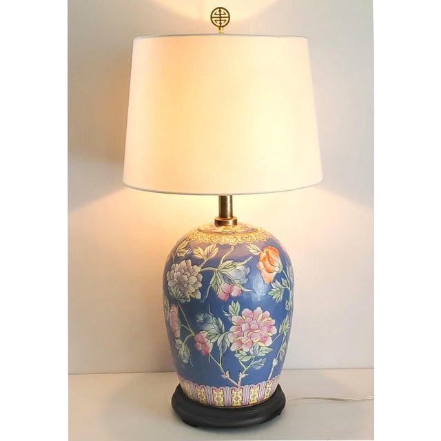 Lamp Ginger Jar Flowers For Sale - Image 12 of 12