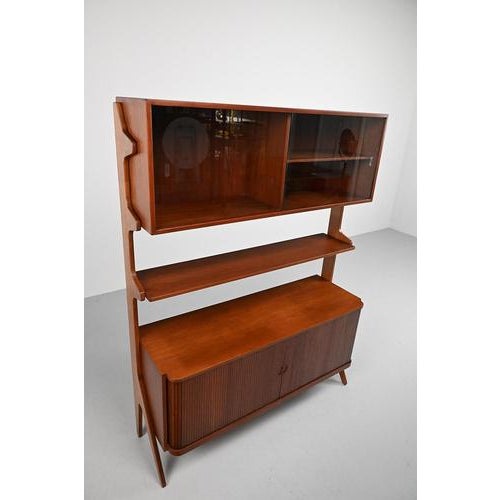 Mid-Century Danish Cabinet in Oak and Teak, 1950s For Sale - Image 9 of 10