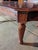 Mid 20th Century Vintage Oval Mahogany Coffee Table With Fluted Legs & Carved Rosettes – Classic Traditional Style For Sale - Image 5 of 7