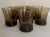 Mid-Century Modern Linden Moka Anchor Hocking Smoke Brown Glasses - Set of 7 For Sale - Image 3 of 9