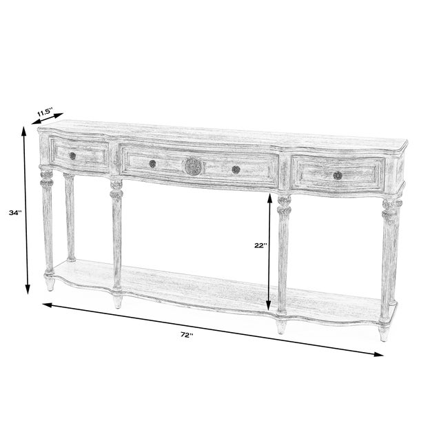 2020s Peyton Console Table, Cherry Brown For Sale - Image 5 of 12