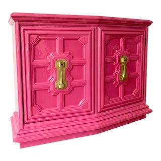 Lacquered Bar Cabinet or Entry Way Piece For Sale