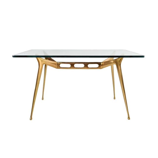 Fontana Arte Coffee Table attributed to Cesare Lacca for Fontana Arte, 1950s For Sale - Image 4 of 11