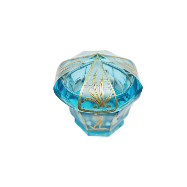 Biedermeier Candyer from Moser, Bohemia, 1890s, in Very Good conditions. Designed 1890 to 1919 I have official proof of...