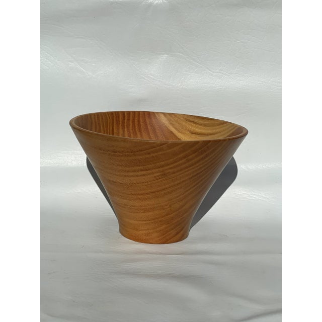 Marian McDavid Hand Carved Wood Bowl. Wonderful wood grain.