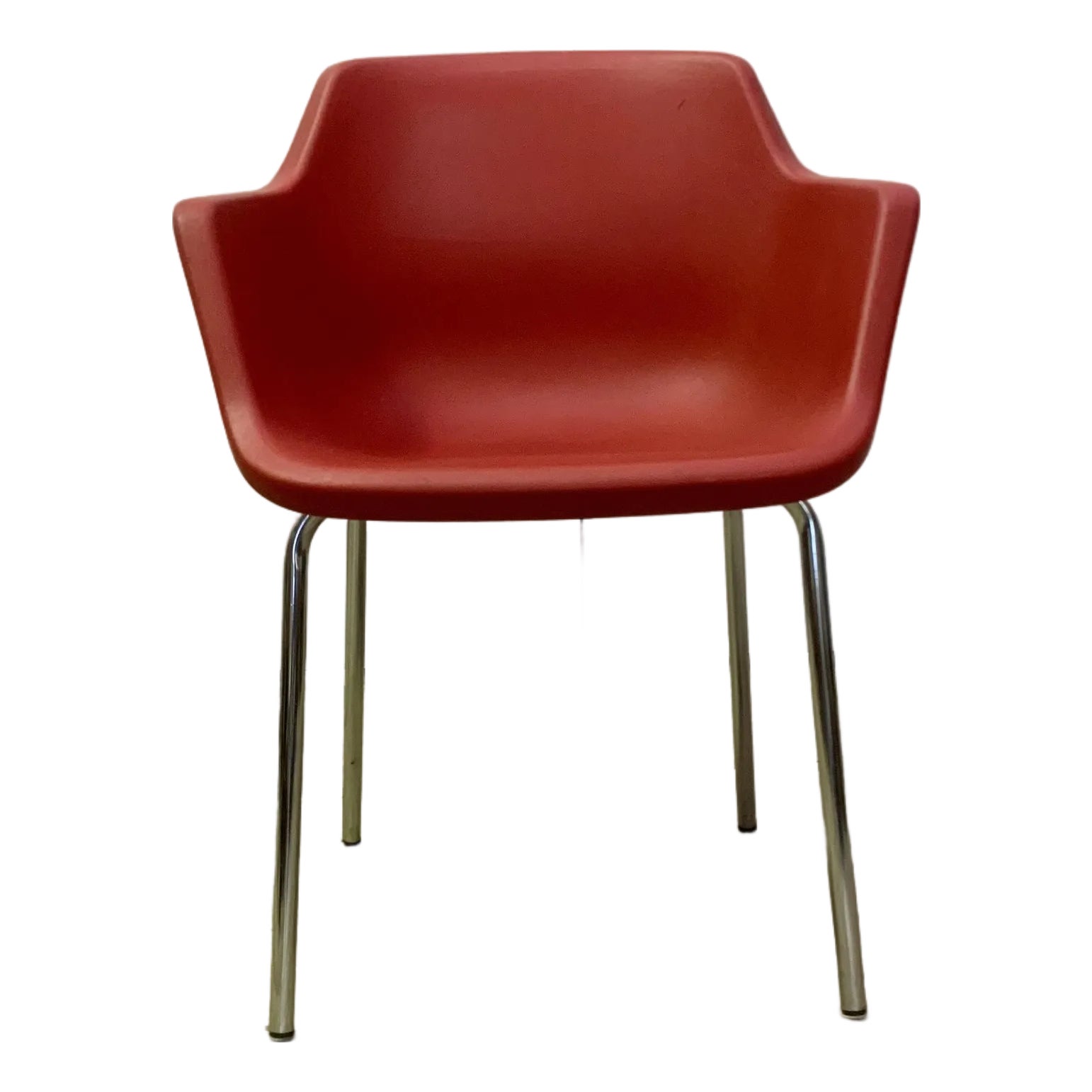 Red Shell Chair by Proinco 70's Italy | Chairish
