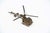 Helicopter Miniature in Golden Silver For Sale - Image 4 of 4