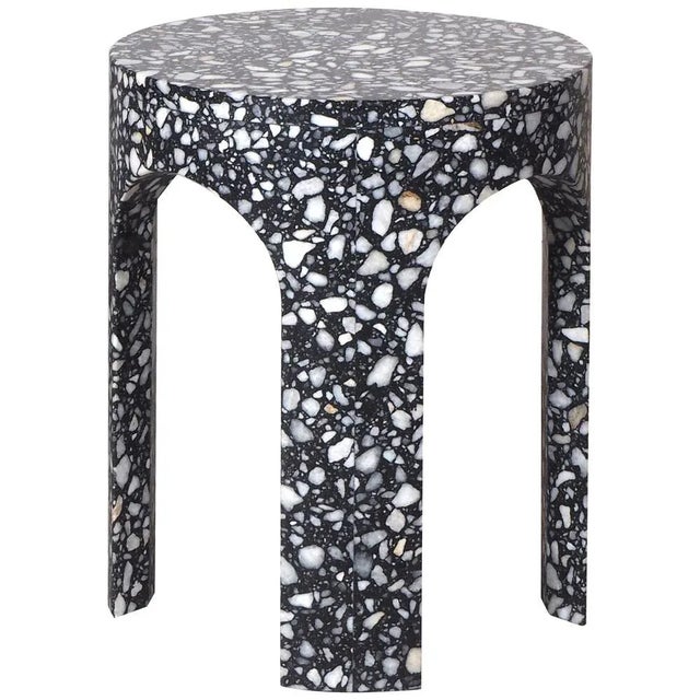 Black Loggia Terrace Side Table by Matteo Lerato For Sale - Image 9 of 9