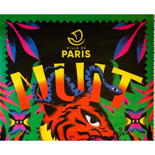 Date: 2024 Size: 47" x 69" About the poster: Poster designed by Marine Crispin as an advertisement for Nuit Blanche,...